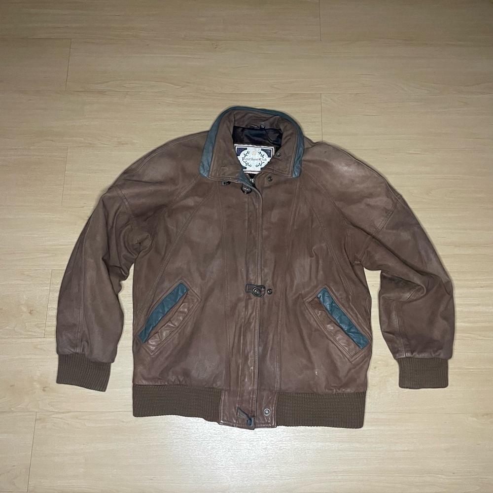 Paris Sport Club Leather Jacket Size M Rare Vintage!
